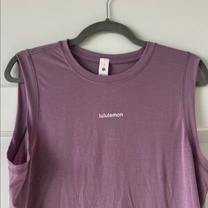lululemon athletica Lavender Lux Jersey Training Muscle Tank Long Size 8